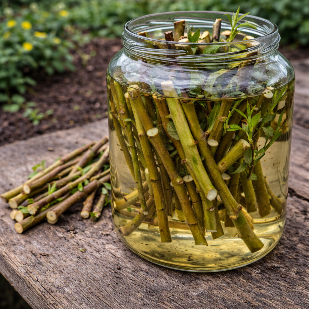 přírodní kořenový stimulant z vrby